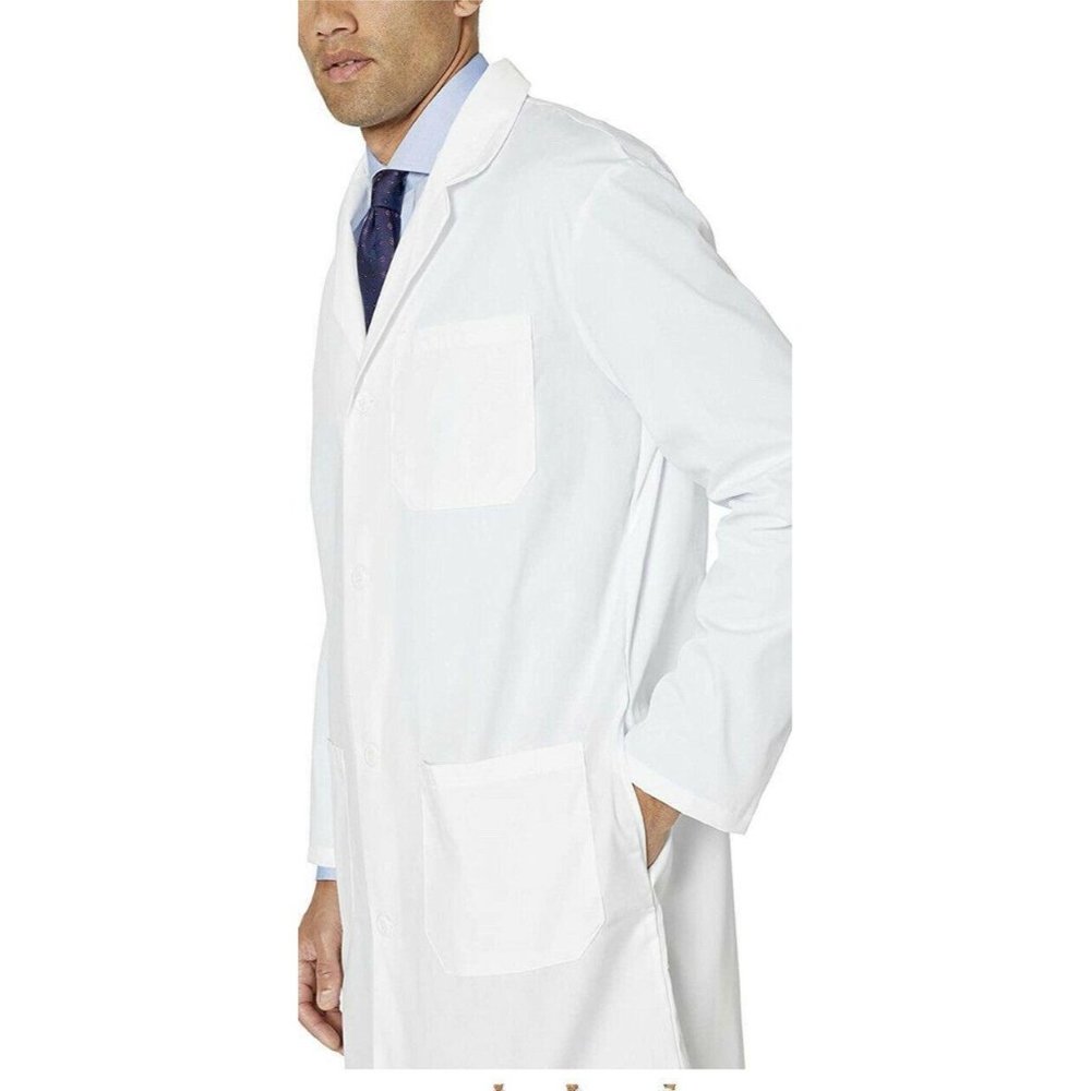 Fashion Seal Healthcare Knee Length White Lab Coat - Picture 3 of 12